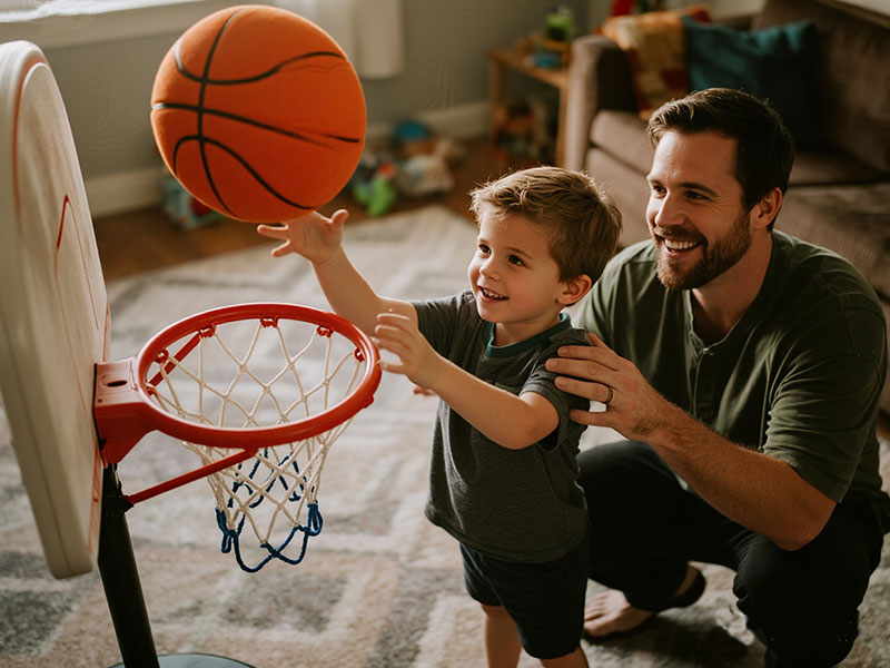 foam silent airless basketball for kids indoor training