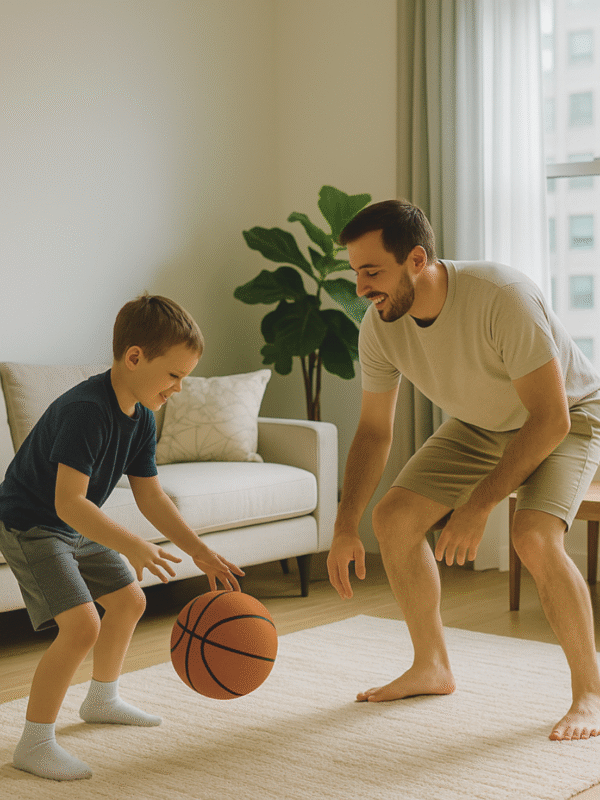 Silent Basketball brand story - foam basketball for indoor training in apartments