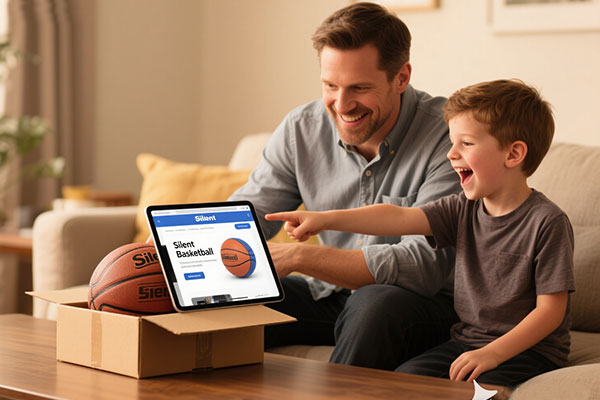 Where can i buy the silent basketball. A father and son purchased from the official website. Where can i buy the silent basketball. A father and son purchased from the official website.